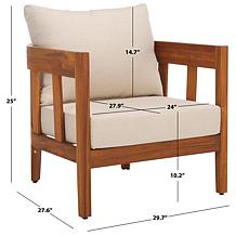 Safavieh Owen Chair 2-Pack, 27.6" x 29.7" x 25"