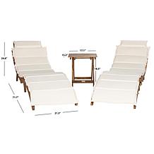 Safavieh Pacifica 3-piece Lounge Set