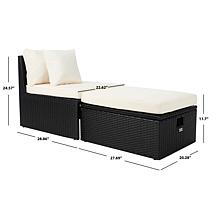 Safavieh Pramla Outdoor Sette with Ottoman