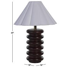 Safavieh Renata 23" Walnut Wood Table Lamp