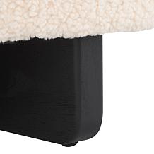 Safavieh Riah Faux Shearling Round Ottoman