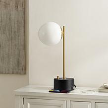 Safavieh Ryu Table Lamp with USB, Brass/Black, 20.5"H