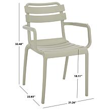 Safavieh Sarah Dining Armchair 2-pack, Yellow, 21.26" x 22.83" x 32...