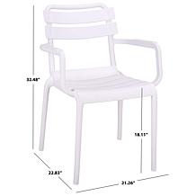 Safavieh Sarah Dining Armchair 2-pack, Yellow, 21.26" x 22.83" x 32...