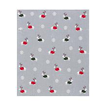 Safavieh Sleighbells Throw Blanket in Grey