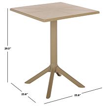 Safavieh Stella Square Bistro Table in Vibrant Yellow