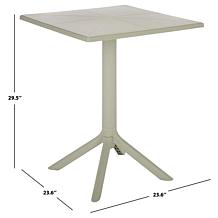 Safavieh Stella Square Bistro Table in Vibrant Yellow