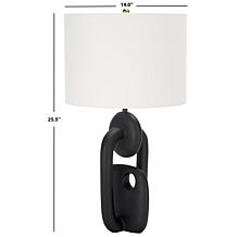 Safavieh Syrah Black Aluminium & Iron Table Lamp 25.5"