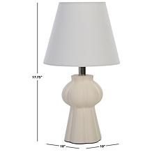 Safavieh Tolia Off White Ceramic Table Lamp 17.75"