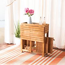 Safavieh Walten Flower Shelf 3-piece Bistro Set