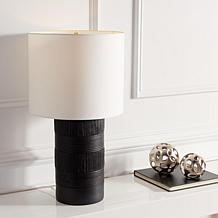 Safavieh Weller Black Polyresin Table Lamp 14x14x25"