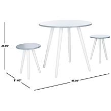 Safavieh Whitman 3-Piece Dining Set Grey