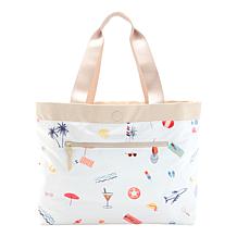 Samantha Brown Reversible Solid/Print Tote Bag