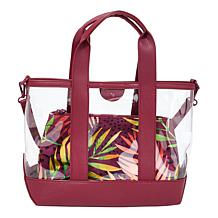 Samantha Brown Think Clear Tote with Removable Pouch