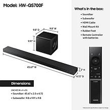 Samsung HW-QS700F 3.1.2-Channel Dolby Atmos Soundbar System