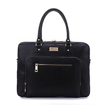 Sandy Lisa London Computer Shoulder Bag in Black