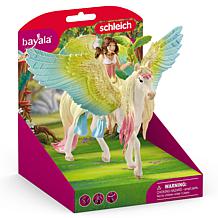 Schleich Bayala: Fairy Surah With Glitter Pegasus 3pc Figurine