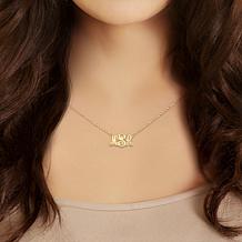 Script 3-Initial Petite Monogram Necklace