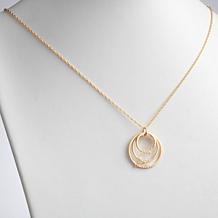 Script 3-Name Circles Necklace
