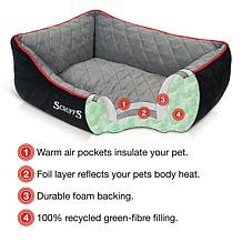 Scruffs Thermal Box Bed (Medium) - Black & Grey