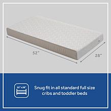Sealy Butterfly 2-Stage Cotton Crib & Toddler Mattress