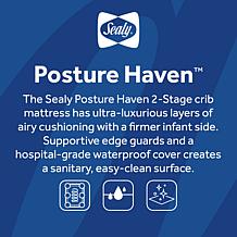 Sealy Posture Haven 2-Stage Toddler and Baby Crib Mattress