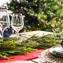 Set of 2 6ft Christmas Greenery PE Dripping Garlands