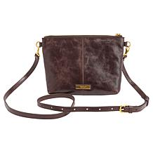 Sharif Legacy 100% Leather Exotic Hair Calf Crossbody Clutch