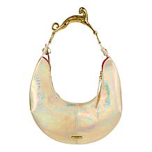 Sharif Legacy 3D Sculpted Cougar Handle Metallic Leather Hobo 