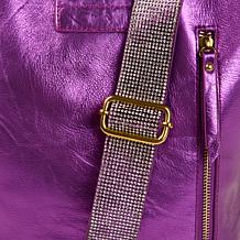 Sharif Legacy Bedazzled Guitar Strap Leather Crossbody Bag