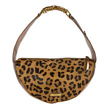 Sharif Legacy Caviar Snake and Haircalf Leather Chain Hobo