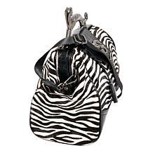 Sharif Legacy Haircalf Leather Cougar Handle Frame Satchel with Strap