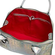 Sharif Legacy Logo Mirror Metallic City Satchel