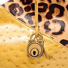 Sharif Legacy Ostrich & Haircalf Sculpted Hobo