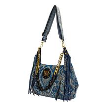 Sharif Legacy Parisian Tapestry and Leather Hobo