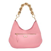 Sharif Legacy Twist-Chain Patchwork Leather Hobo Bag