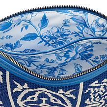 Sharif Sicily Tile Embroidered Wristlet Clutch