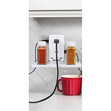 Sharper Image 2-pack Socket Shelf Ultra 8-port Surge Protector w/Light