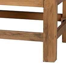 Sibu Rustic Reclaimed Wood and Rattan Cabinet