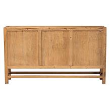 Sibu Rustic Reclaimed Wood and Rattan Cabinet