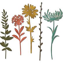Sizzix Thinlits Dies By Tim Holtz 5-pack - Wildflower Stems #1