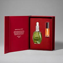 SKINN Divine Elixir Ayurvedic Face and Lip Oil Set in Holiday Box