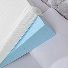 Sleep Philosophy Memory Foam Wedge Pillow 22"x24"x7" - White