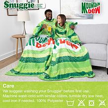 Snuggie Mountain Dew Wearable Fleece Blanket with Sleeves