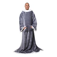 Snuggie Sherpa Blanket with Oversized Sleeves