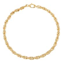 14K YELLOW GOLD HIGH POLISH OVAL ROLO CHAIN -3MM