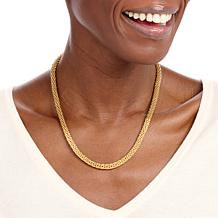 Soave Oro 14K Gold Electroform 18" Popcorn Chain Necklace