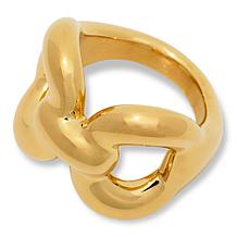Soave Oro 14K Gold Electroform Chain Link Ring