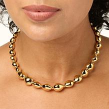 Soave Oro 14K Gold Electroform Nugget Necklace