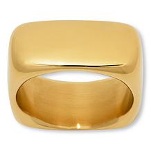 Soave Oro 14K Gold Electroform Square Ring